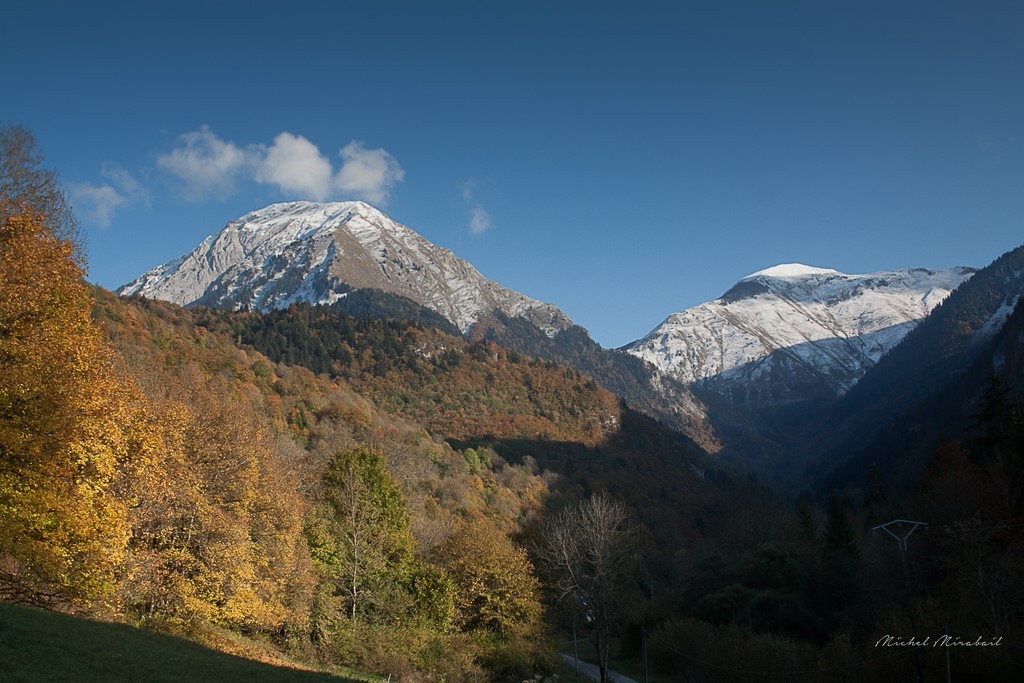 autumn french alps photo  michel mirabail