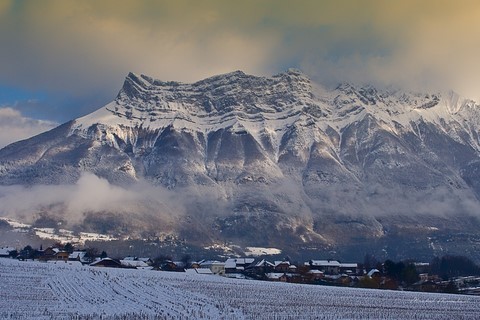 arclusaz sous la neige Photo Michel Mirabail