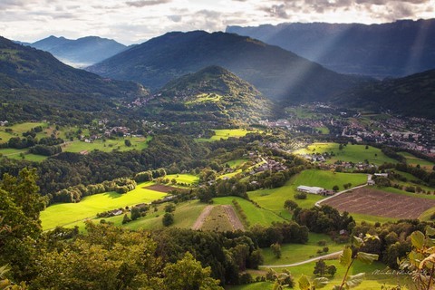 Rayons de soleil photo savoie nature