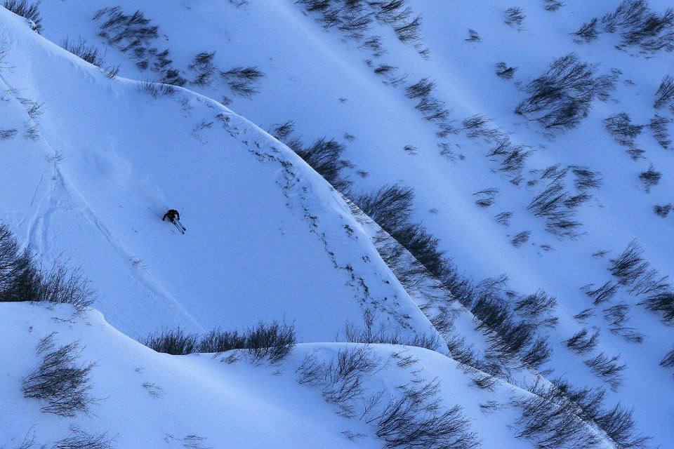 skieur hors piste