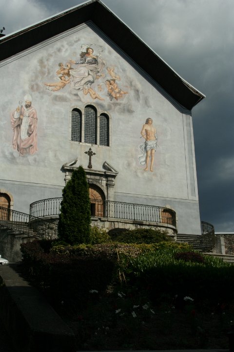 COnflans Pignon peint de maison